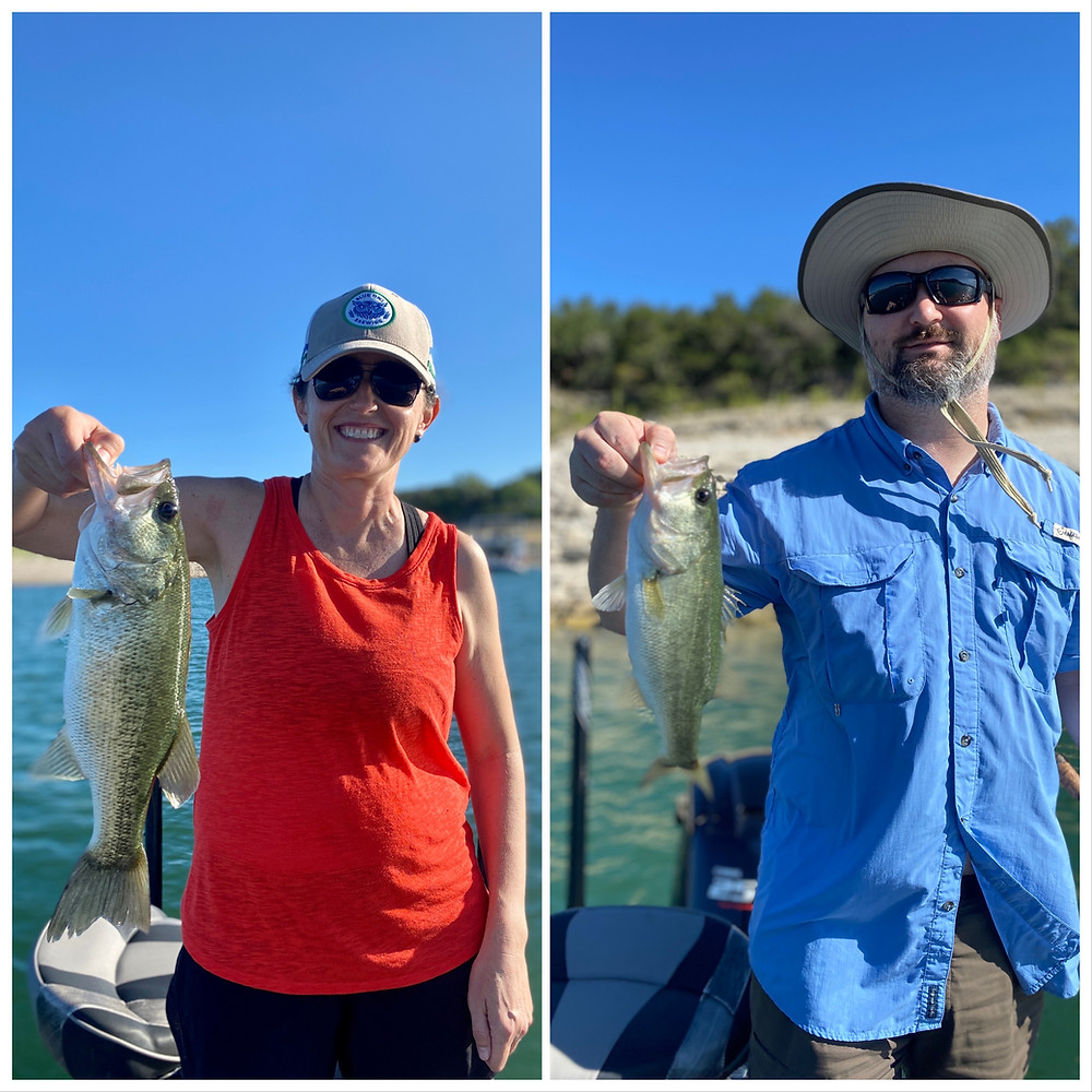 Their first ever largemouth bass!