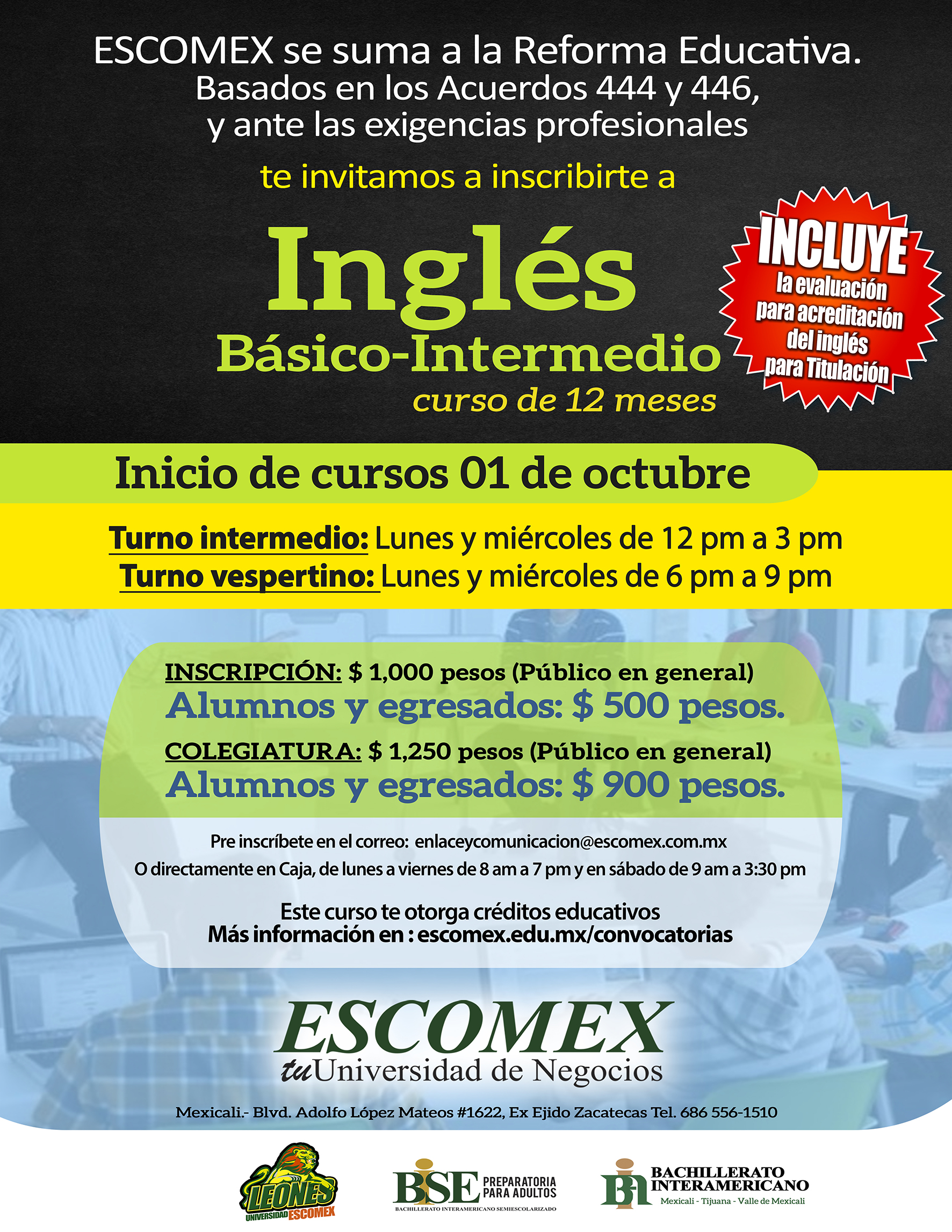 Curso de inglés