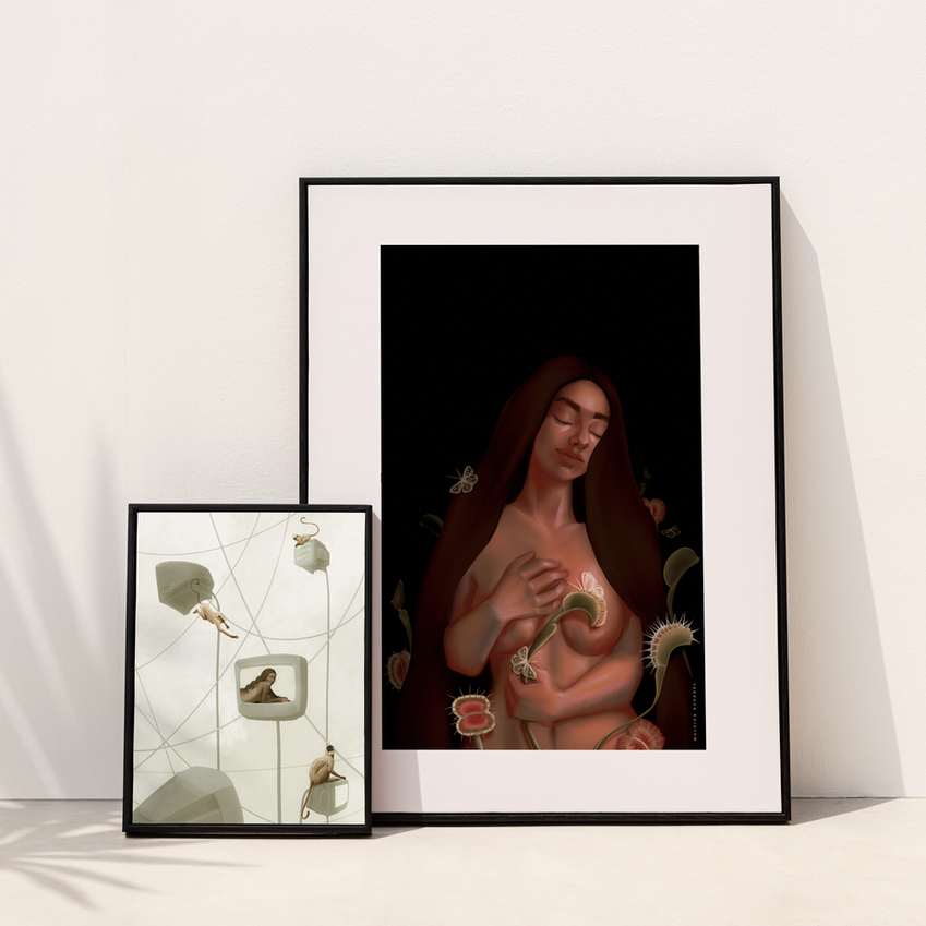 Malvika Ruparel's Art Print and Stickers