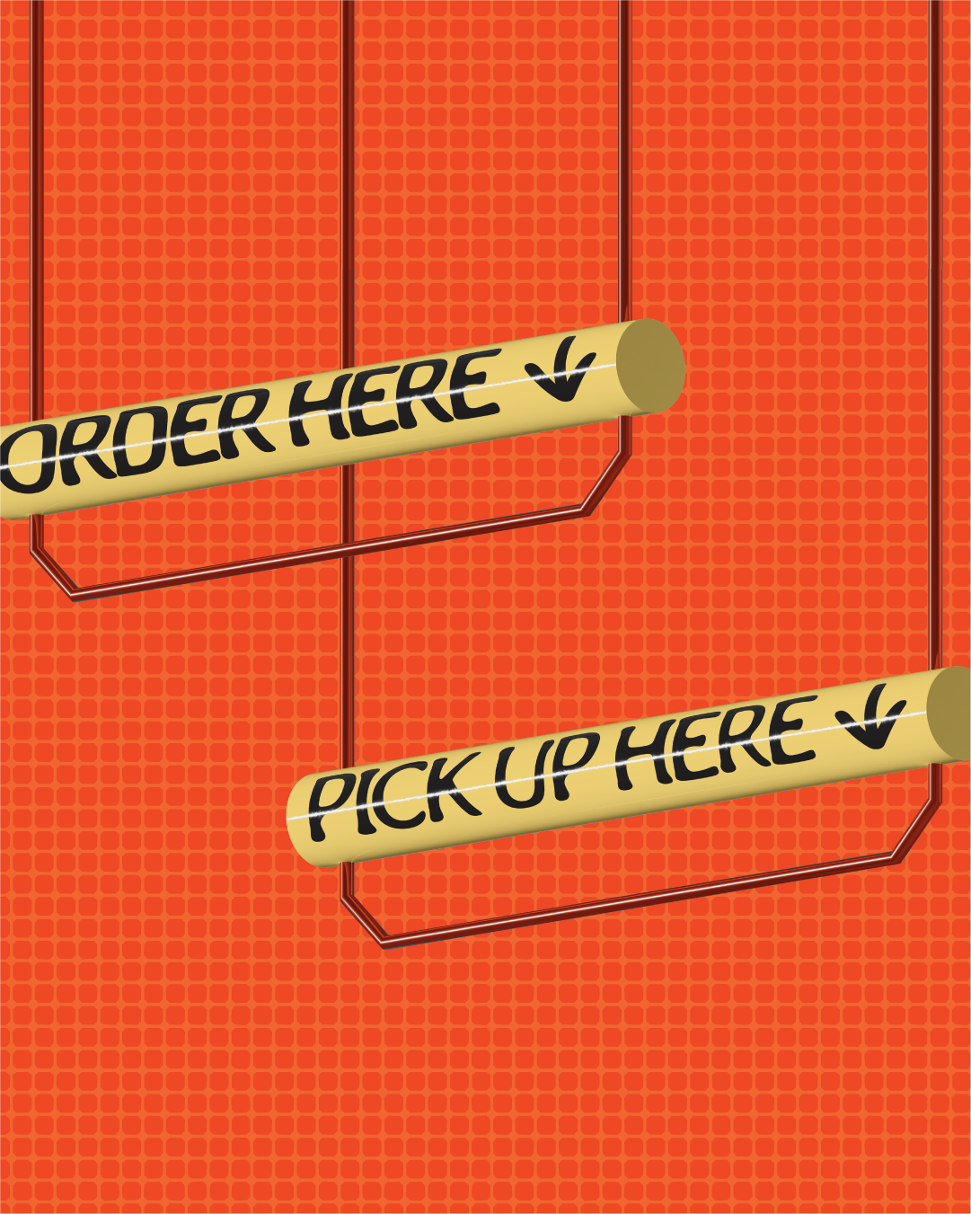 old orange food packaging brand identity design
