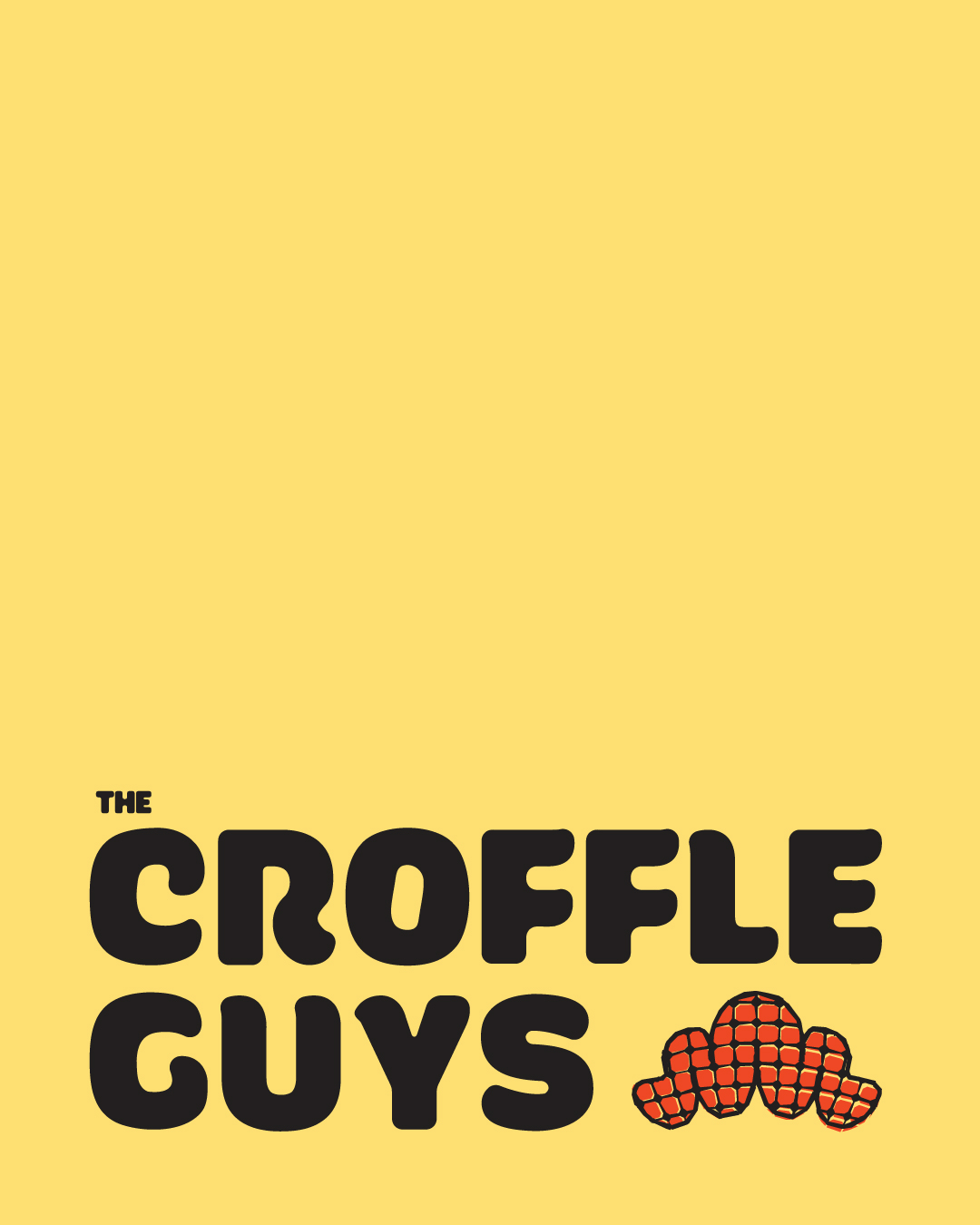 QSR brand identity design The Croffle Guys India