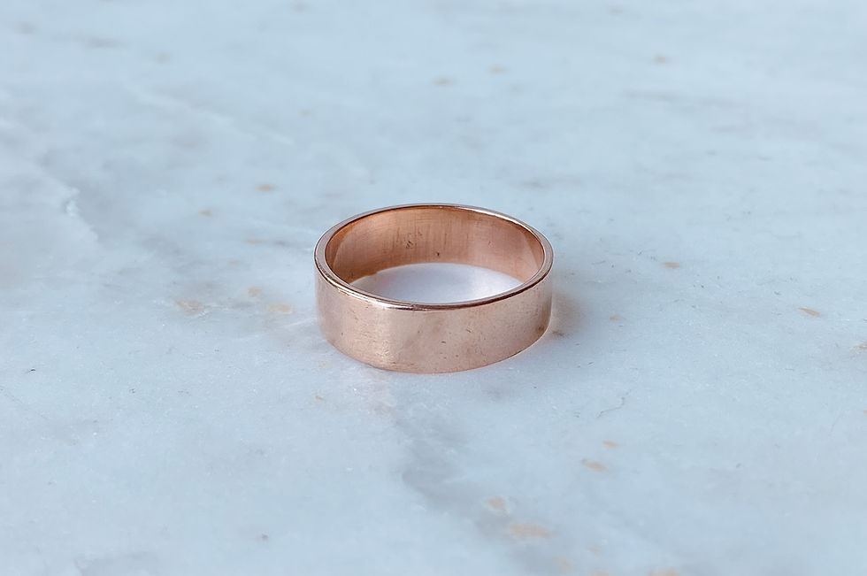 Thumbnail: Solid Pure Copper Ring