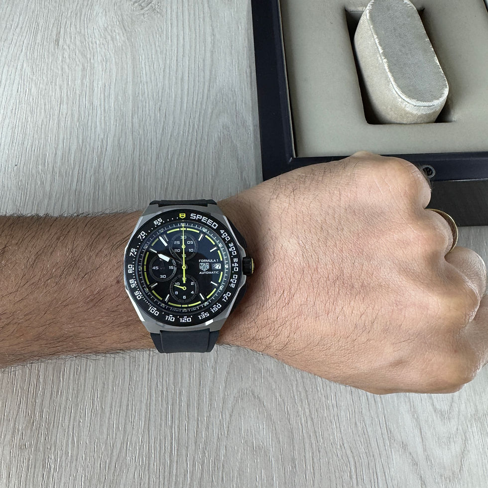 Miniatura: TAG HEUER F1 FORMULA 1 ORACLE RED BULL CINZA AMARELO 43MM