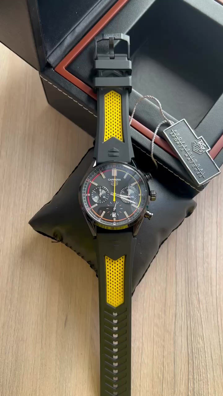 Miniatura: TAG HEUER CARRERA PRETO AMARELO 41MM