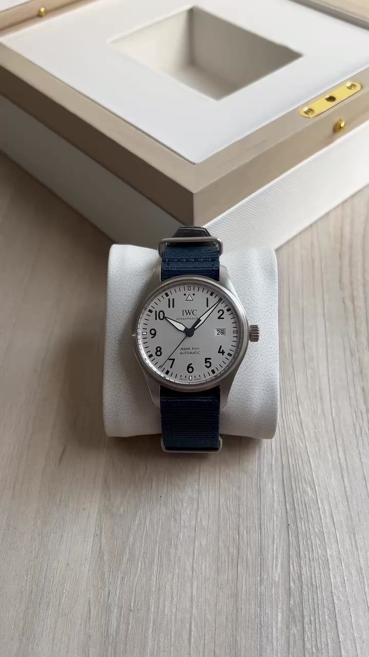 Miniatura: IWC MARK XVIII PRATA BRANCO 40MM SUPER CLONE