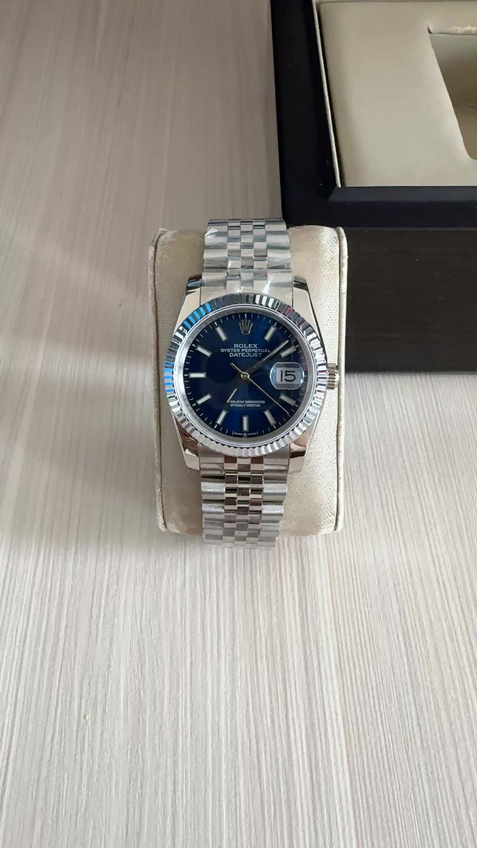 Miniatura: ROLEX DATEJUST PRATA AZUL JUBILEU FEMININO 36MM