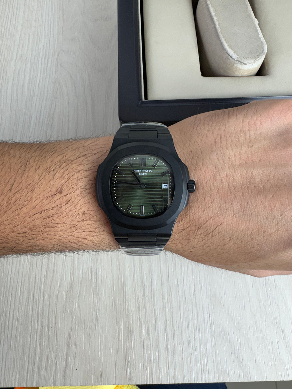 Miniatura: PATEK PHILIPPE NAUTILUS PRETO VERDE 40MM