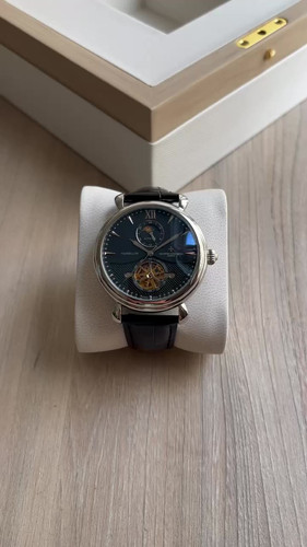 VACHERON CONSTANTIN AUTOMÁTICO PRATA PRETO COURO 45M | Relógio