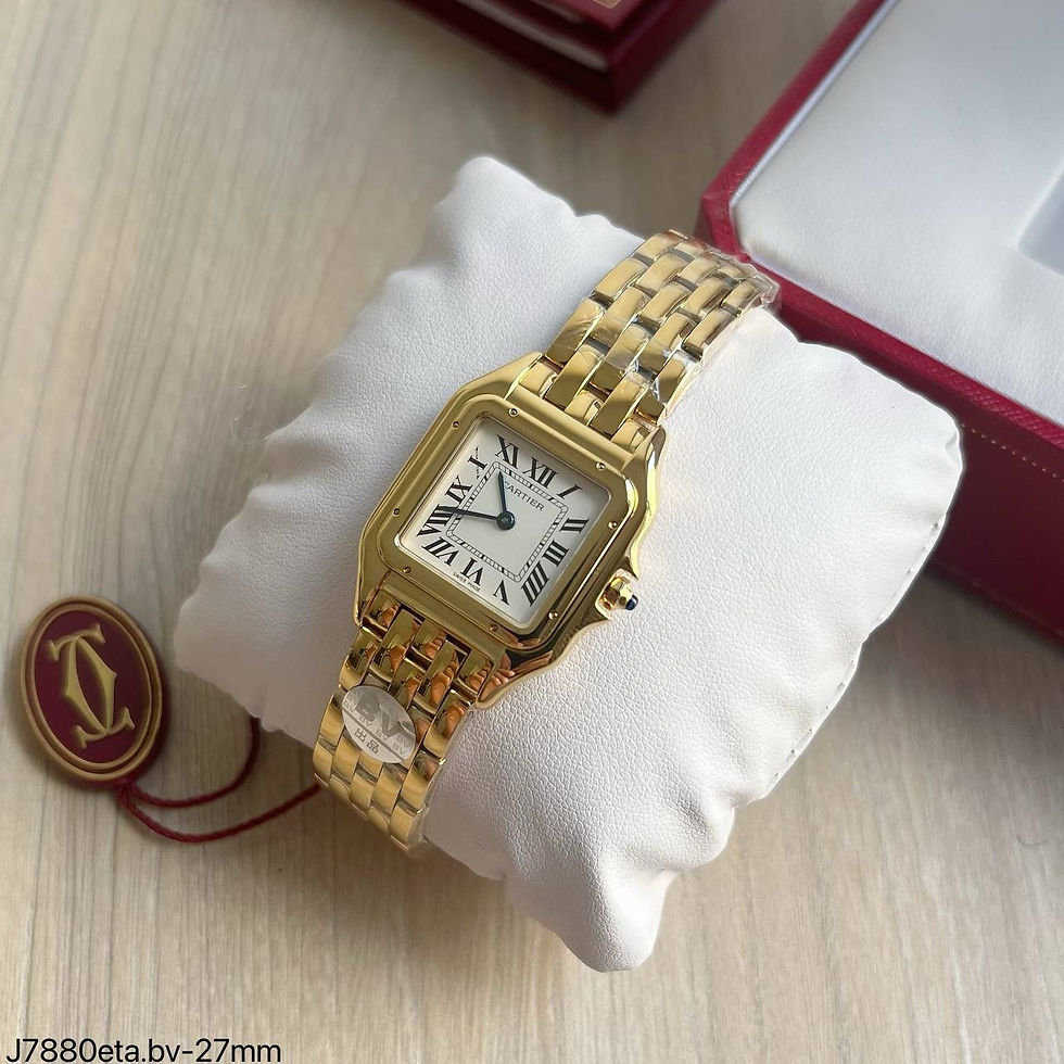 Miniatura: CARTIER PANTHERE DOURADO BRANCO 27MM SUPER CLONE
