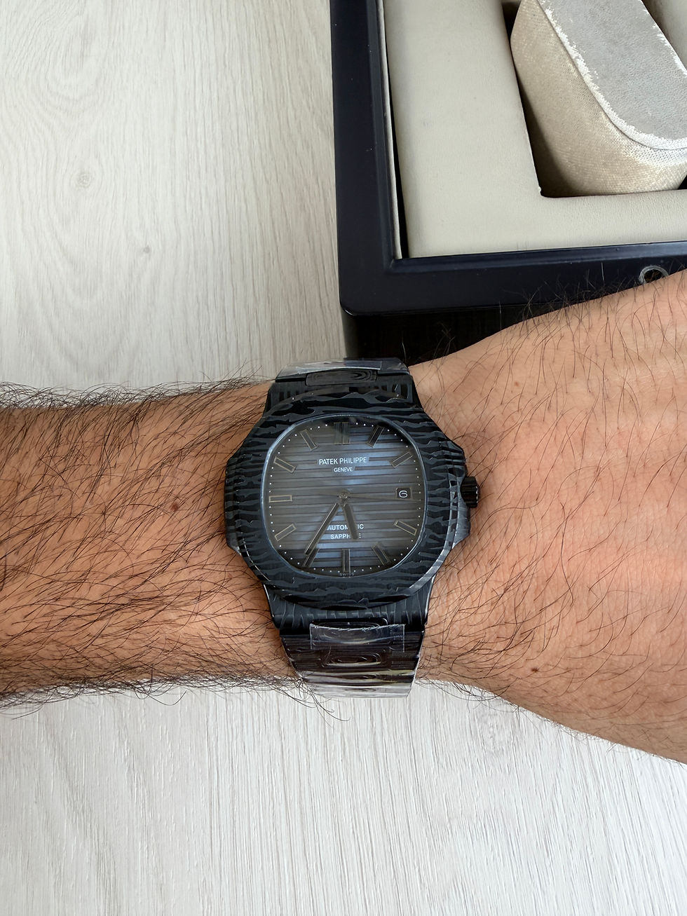 Miniatura: PATEK PHILIPPE NAUTILUS PRETO AZUL 40MM