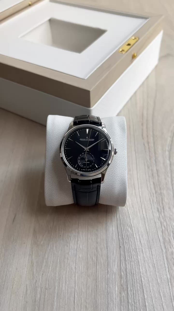 Miniatura: JAEGER-LECOULTRE MASTER ULTRA THIN MOON PRATA 39MM SUPER CLONE