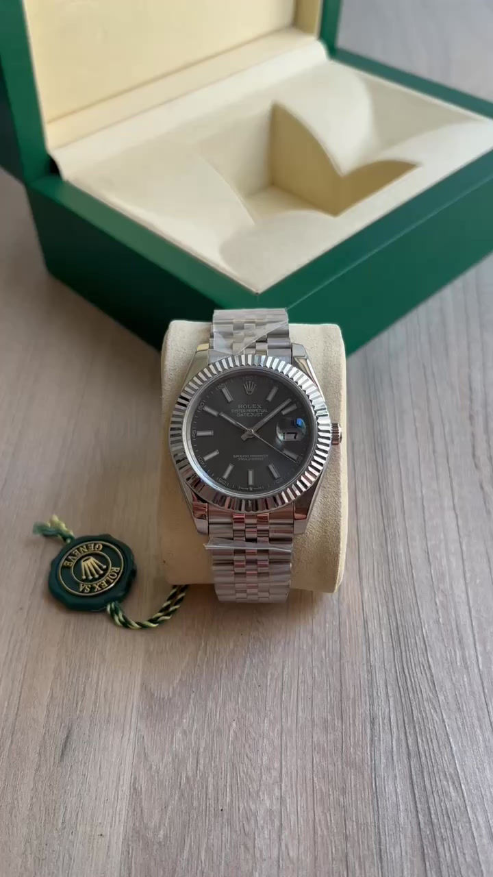 Miniatura: ROLEX DATEJUST PRATA CINZA JUBILEU 41MM