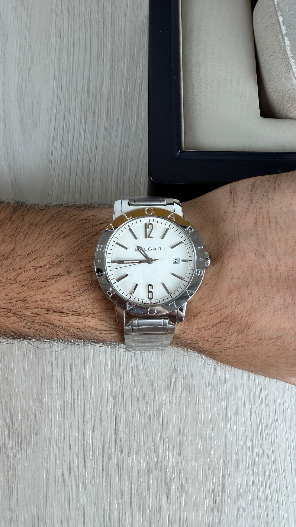 Miniatura: BVLGARI ROMA PRATA BRANCO AUTOMATICO 40MM