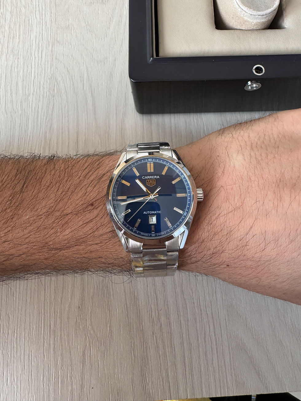 Miniatura: TAG HEUER CARRERA CAL 5 PRATA AZUL AUTOMATICO 41MM
