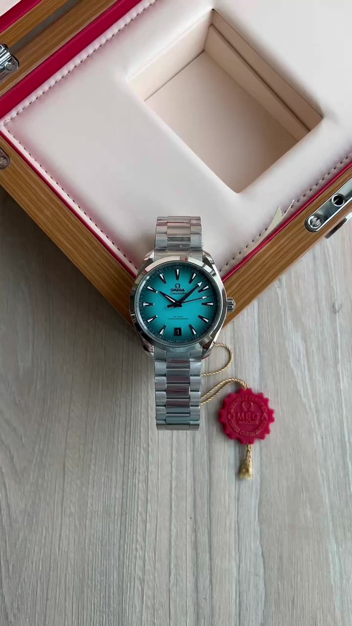 Miniatura: OMEGA SEAMASTER AQUA TERRA CO-AXIAL 41MM PRATA AZUL SUPER CLONE