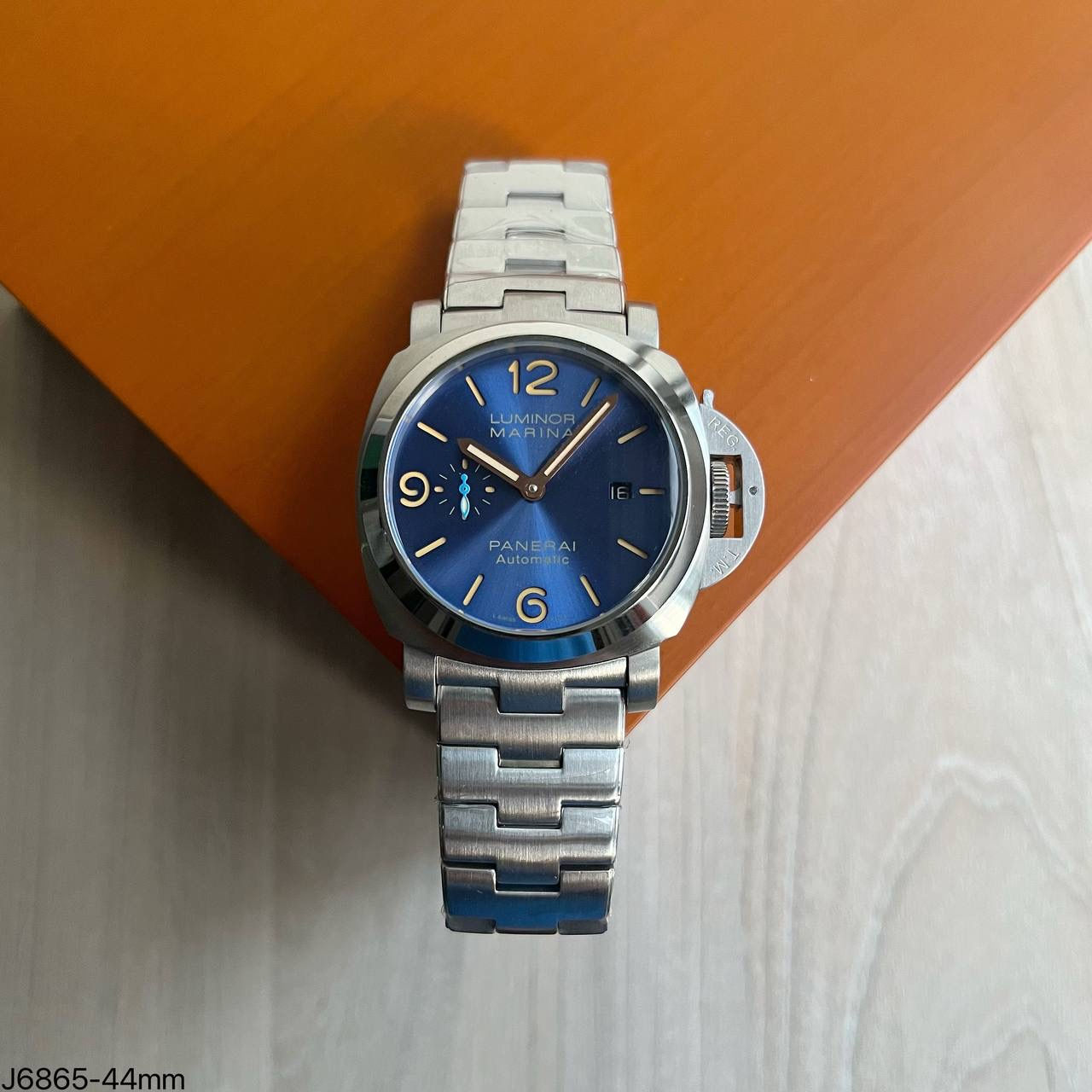 PANERAI LUMINOR GMT PRATA AZUL 44MM
