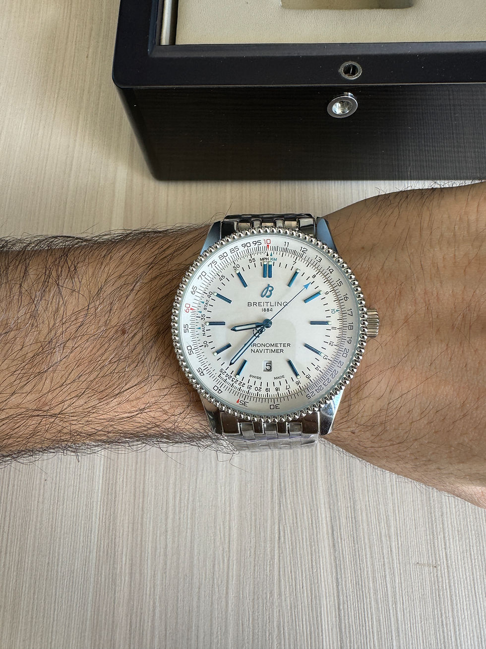 Miniatura: BREITLING NAVITIMER BRANCO AUTOMÁTICO 46MM