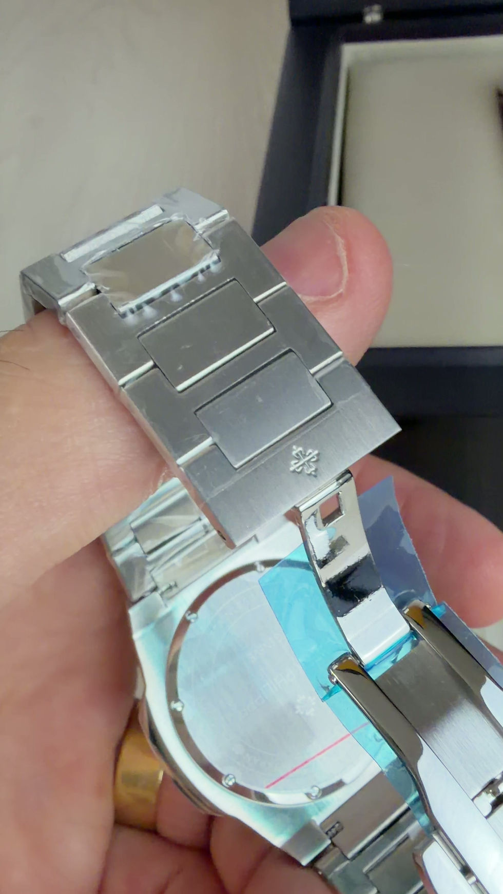 Miniatura: PATEK PHILIPPE MOEDA SLIM PRATA PRETO 42MM