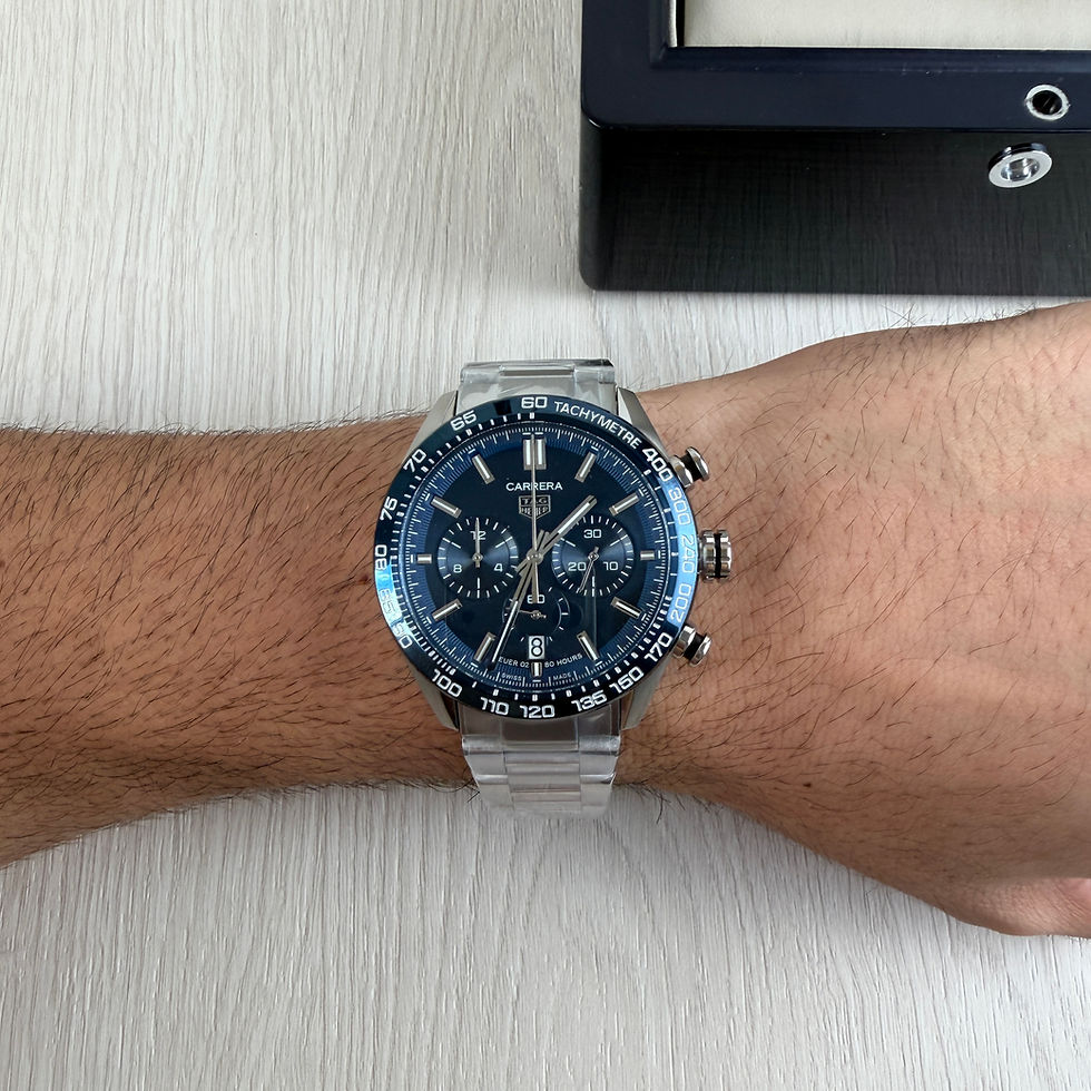 Miniatura: TAG HEUER CARRERA PRATA AZUL 44MM