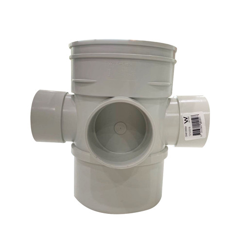 DWV Four Way Riser 88D M/F DN100mm Code: 610079 | GOFULL.COM.AU