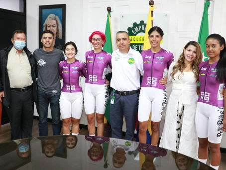 Alcaldía de Dosquebradas oficializó su apoyo al equipo Team Poli Bikes