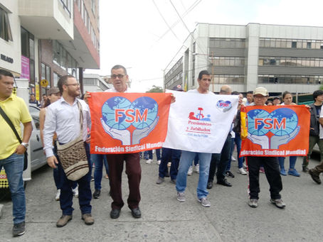 Pensionados del Quindío, se manifestaron por el Pacto Histórico