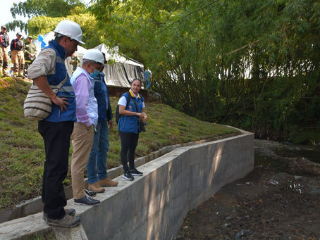 Dosquebradas: Alcalde Diego Ramos entregó 3 nuevas obras de mitigación por $ 1.998 millones