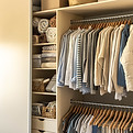 custom wood closet organization