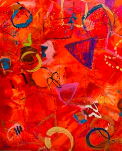 Decisions 60x48 acrylic on canvas $3000.
