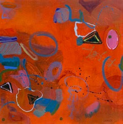 Balancing 2 30x30 acrylic on canvas $100