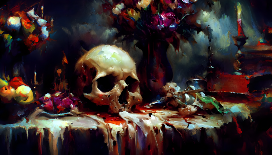 Altar of the Forgotten, oil on canvas painting by Michael White