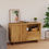 Miniatura: Komoda z Naturalnego Drewna Dębowego 110cm