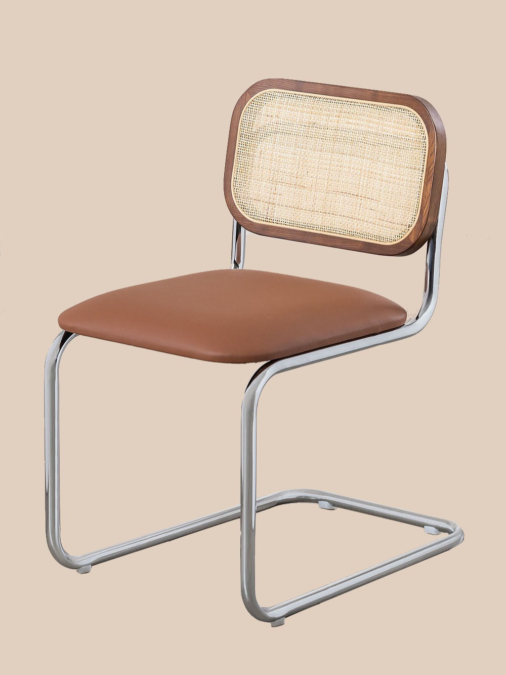 Krzesło Vintage - Rattan/EkoSkóra