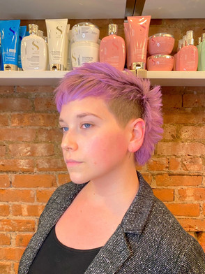 Mullet Haircut & Color