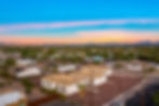 Aerial shot of Custom Duplex Unit by Tucson Home Builder