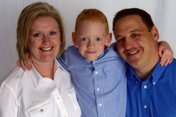 Four Year old boy lays hands on the sick