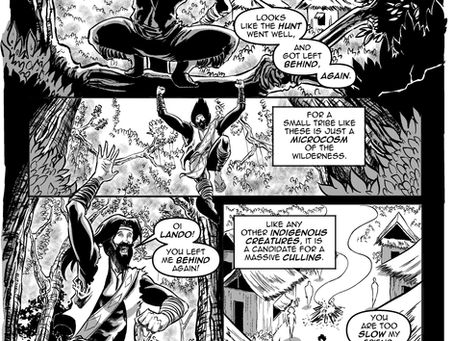 Detailed comic panels ready for contest submission