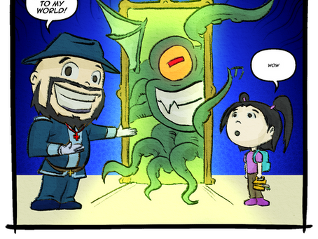 I'm not publishing a comic. I'm inviting people into a world.