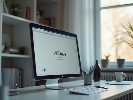 Visual design elements on a computer screen