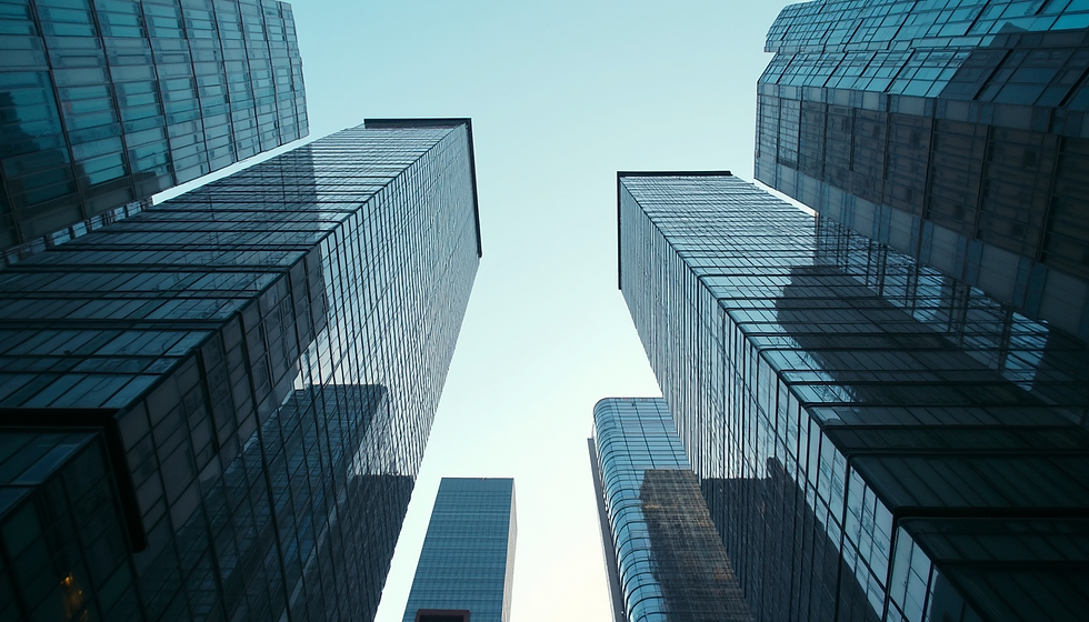 An urban skyline symbolizing brand presence and visibility