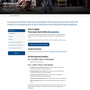 the previous version of a standard content page