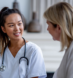 Doctor caring for a patient