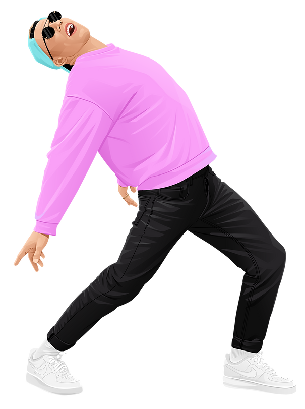 Tomato Sauce dancing fabulously to his music