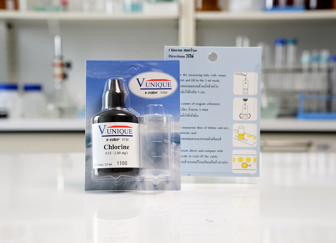 Chlorine test kit v-color 9720