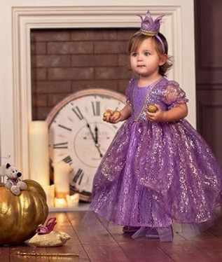 Young girl in a princess costume