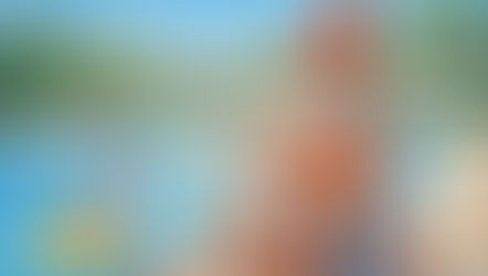 A bright David Hockney–style illustration of a garden gnome dressed as a lifeguard on a tall chair by an HOA pool, holding a clipboard of pool rules while residents swim and relax under sunny skies with colorful floats and pool noodles.