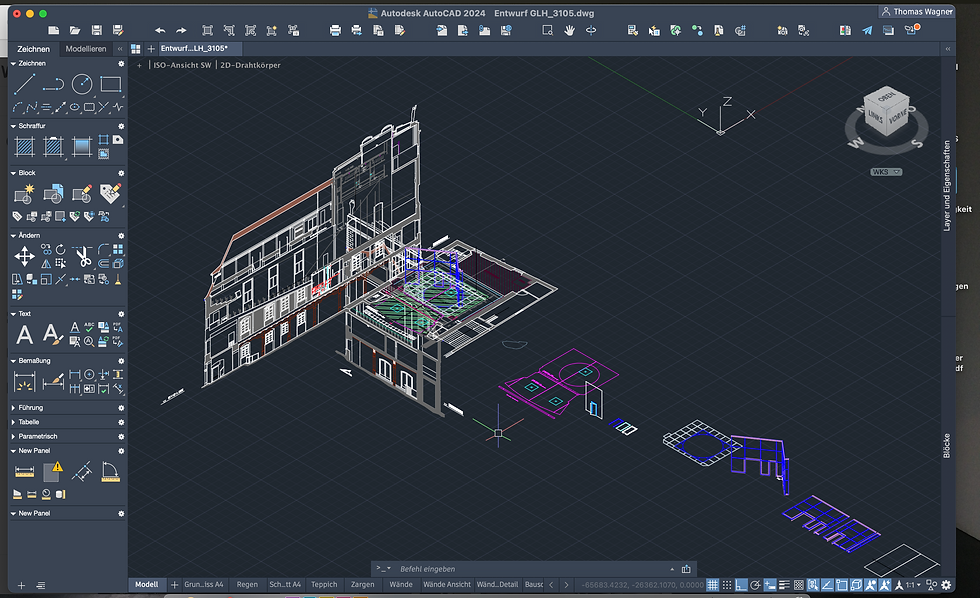 AutoCAD Entwurf Theater Konstanz