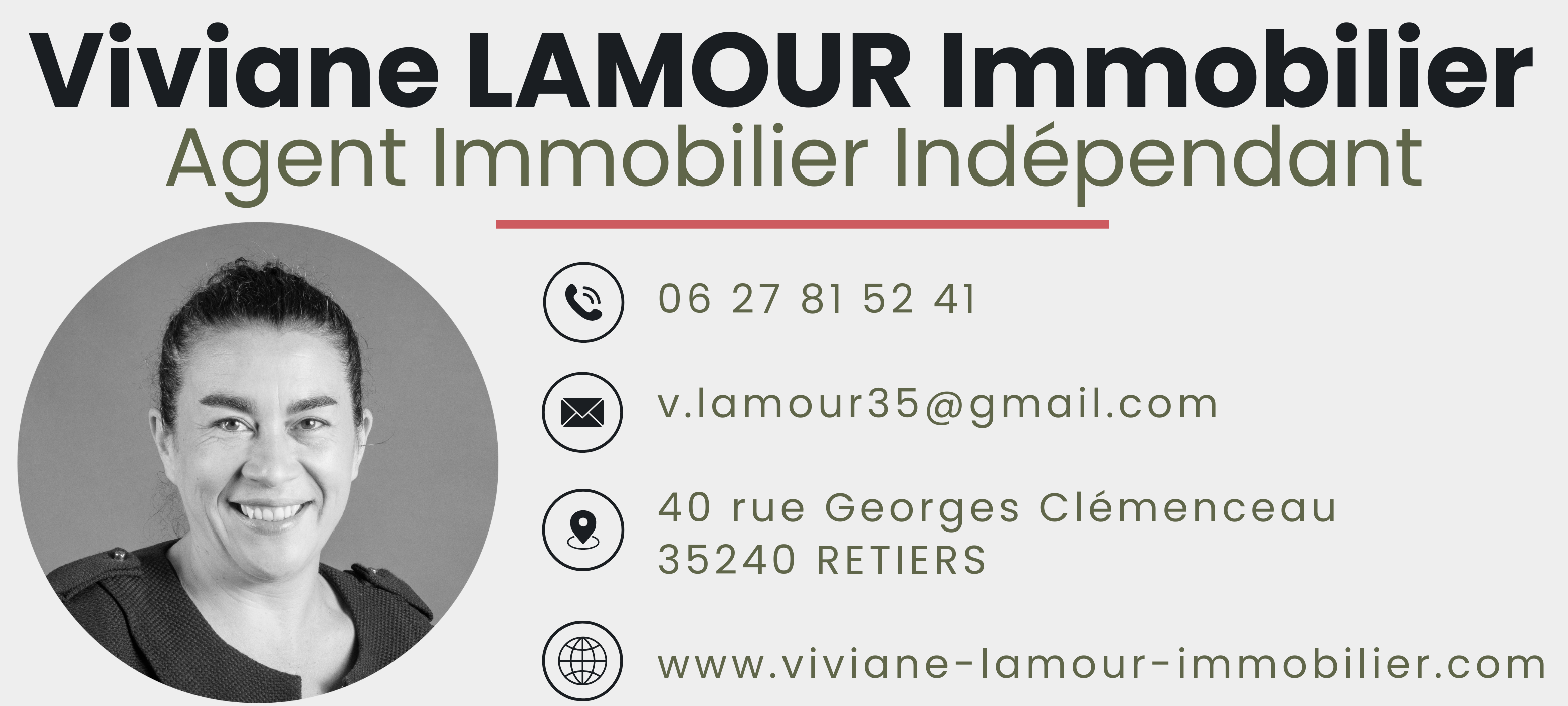 Logo de l'agence Viviane LAMOUR Immobilier