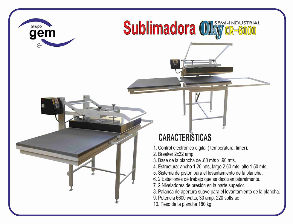 SUBLIMACION, TRANSFER