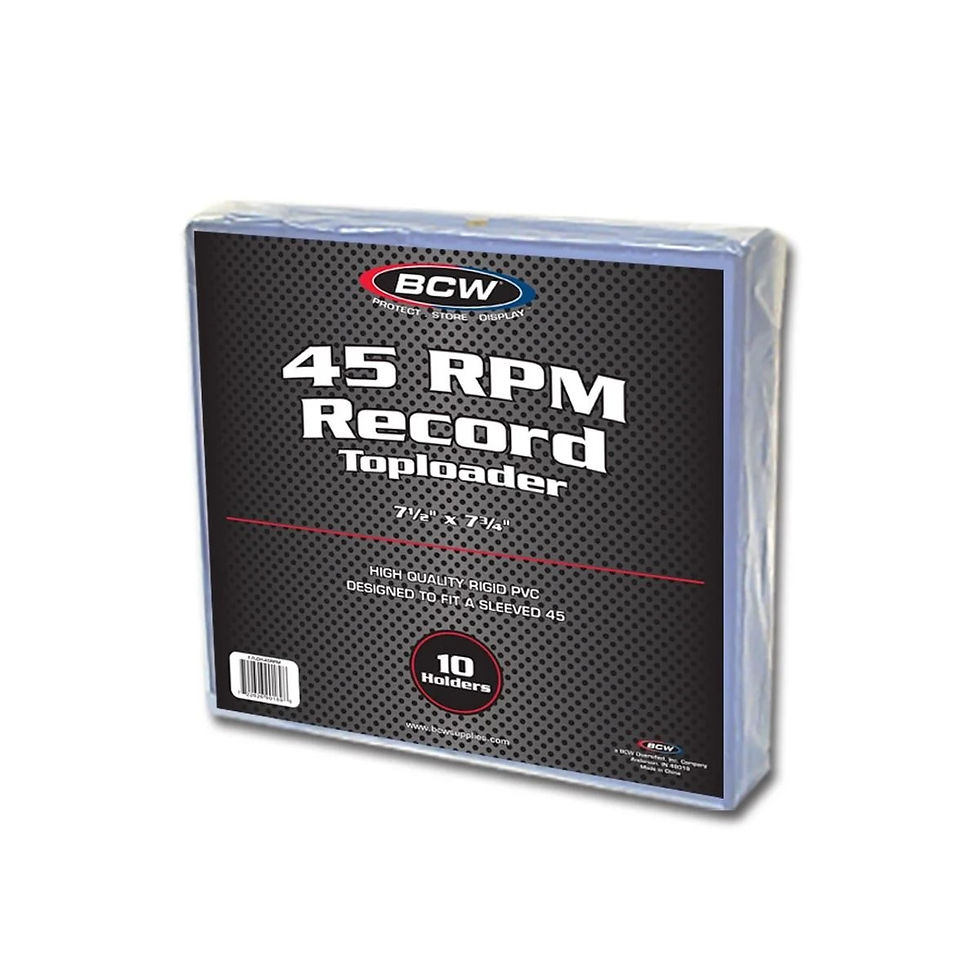Thumbnail: BCW 45RPM Record Toploader 10ct Pack